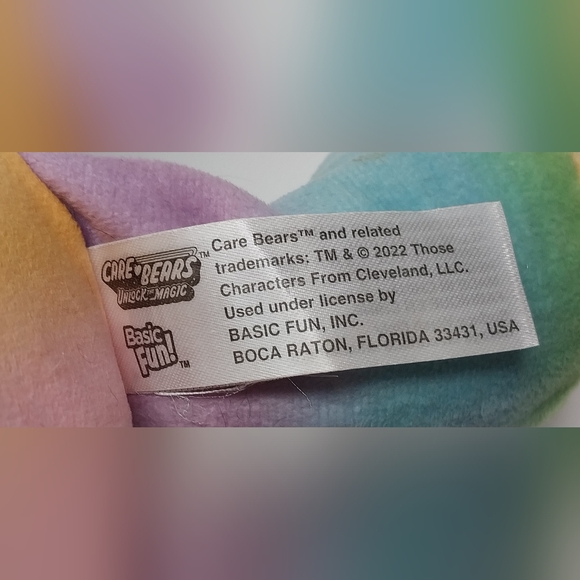 Care Bears Togetherness Bear Multicolor Pastel Plush 12in Stuffed Animal GUC - Picture 6 of 13